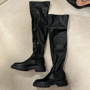 NWOT Zara over the knee boots - size 37/6.5